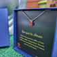 Gargantilla Zircon Red