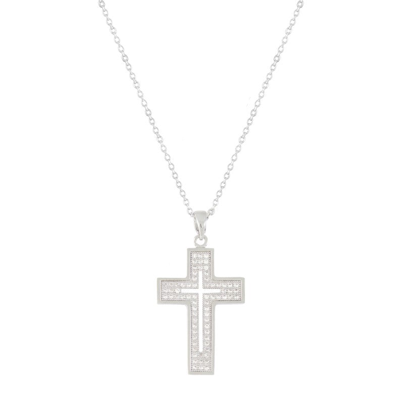 Gargantilla Cross Silver