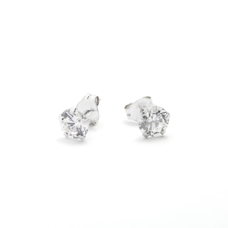 Pendientes Zirconia Plata