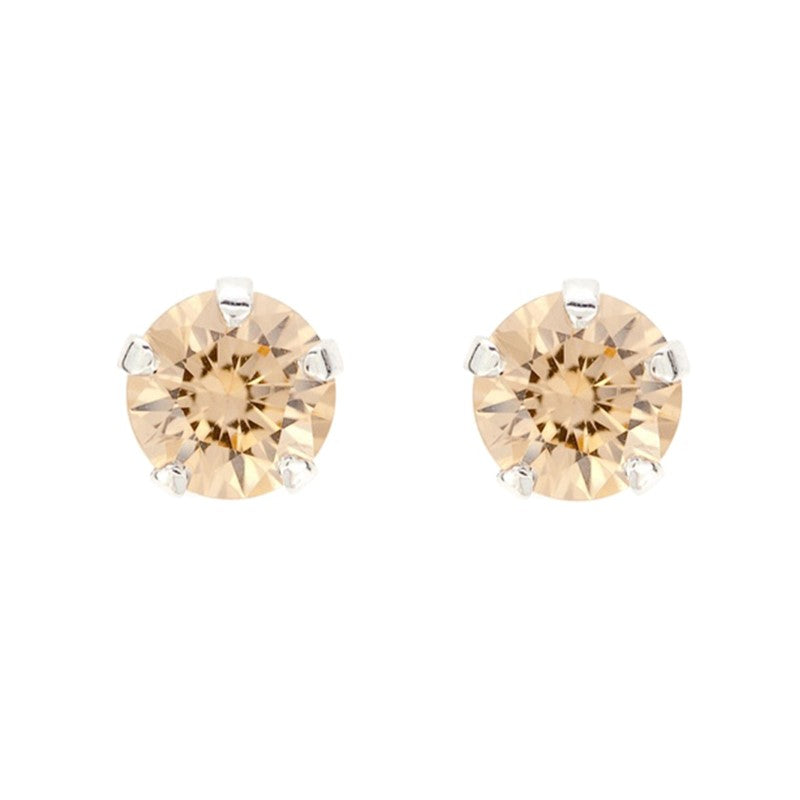 Pendientes Zirconia Champagne