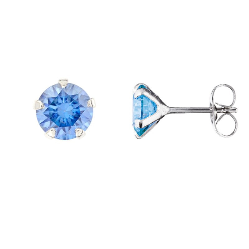 Pendientes Zirconia Azul