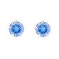 Pendientes Zirconia Azul