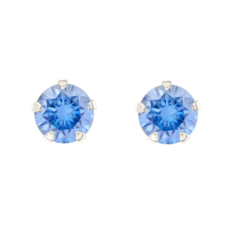 Pendientes Zirconia Azul