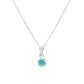 Gargantilla Zirconia Turquesa