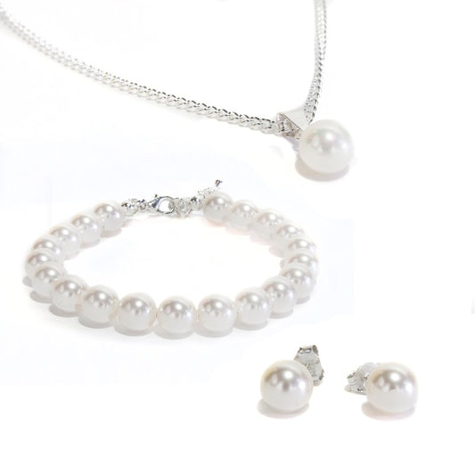 Conjunto Perlas Blancas